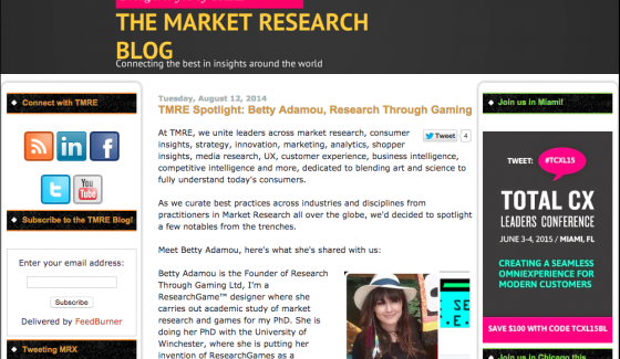 12. Betty-Adamou-interview-TMRE-2014-Market-Research