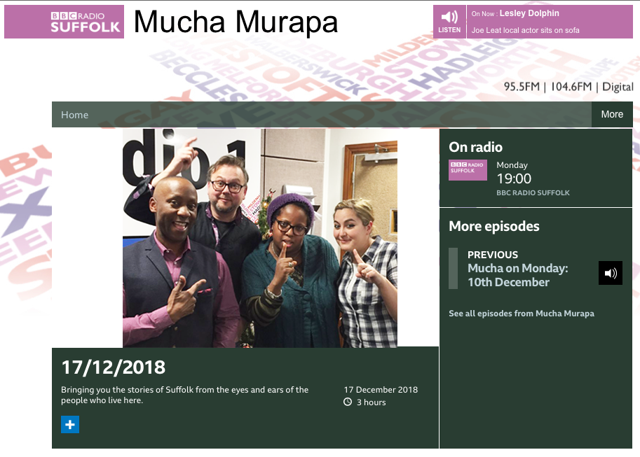 BBC Radio suffolk 17 De 2018