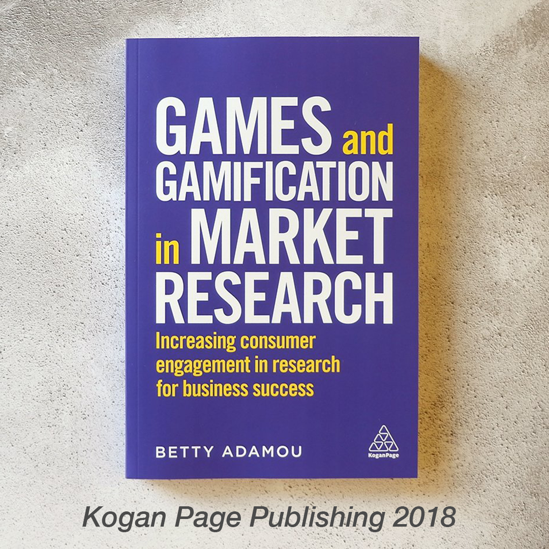 Games and Gamification in Market Research photograph of book by Betty Adamou