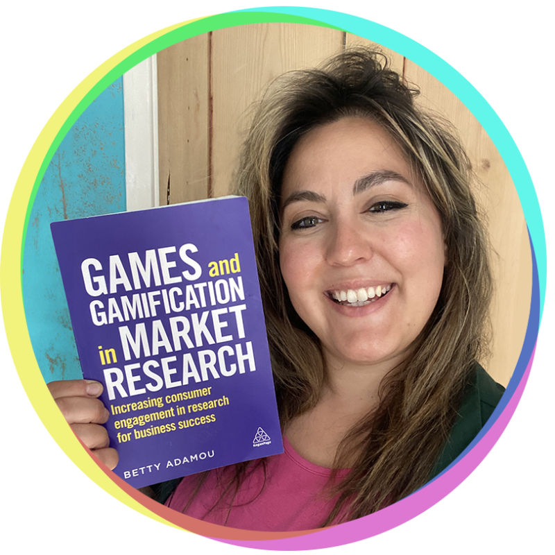 Betty Adamou Gamification in Market Research book 1 with colour wheel smaller copy