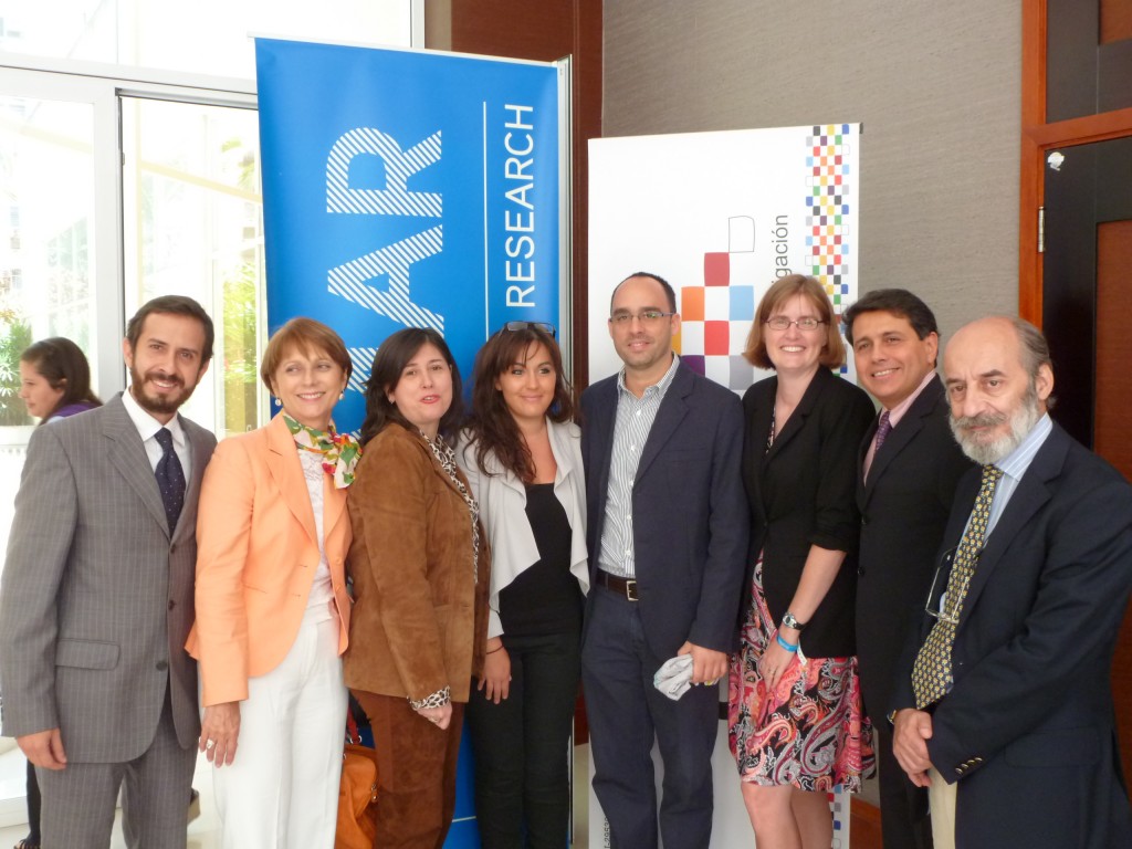 Betty Adamou with Annie Pettit and the ESOMAR ACEI speakers and board members