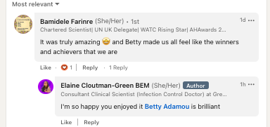 Feedback from the Importance of Celebration event