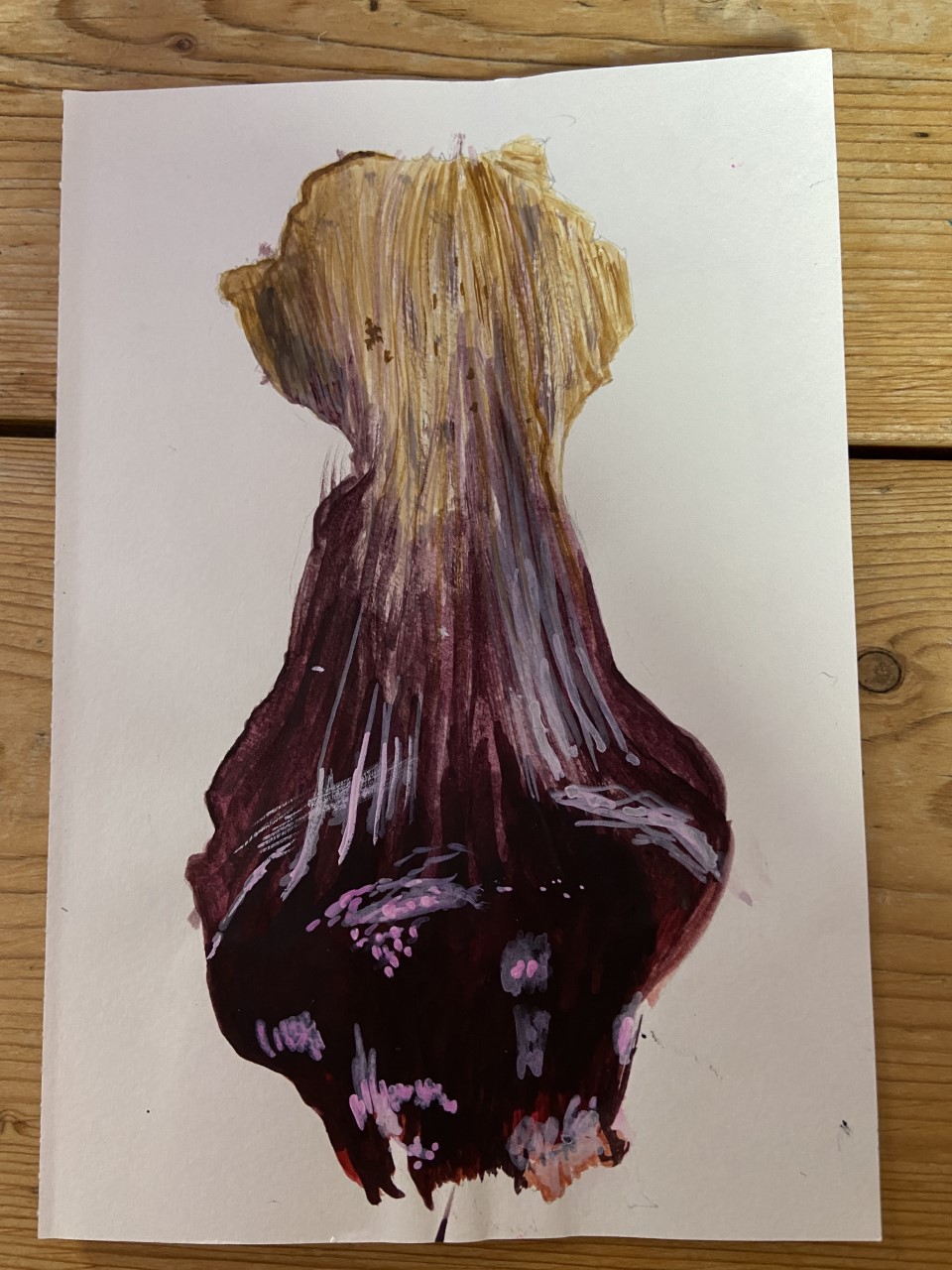 Red Onion Leaf by Betty Adamou