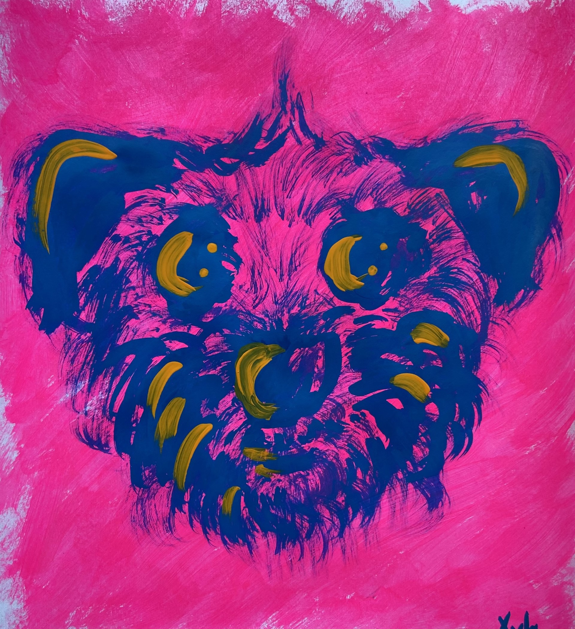 Xyla in hot pink